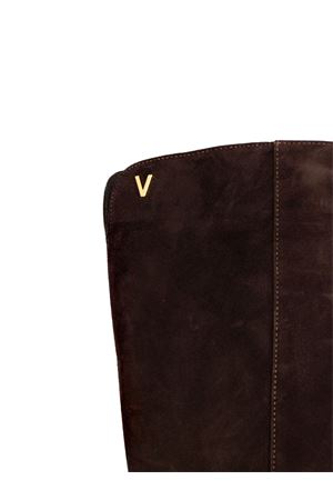 Brown suede boot VIA ROMA 15 | 4448TESTADIMORO